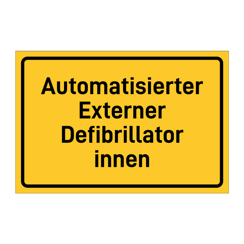 Automatisierter Externer Defibrillator innen