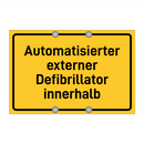 Automatisierter externer Defibrillator innerhalb