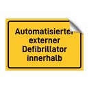 Automatisierter externer Defibrillator innerhalb