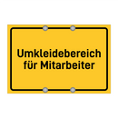 Umkleidebereich für Mitarbeiter & Umkleidebereich für Mitarbeiter
