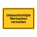 Unbeaufsichtigte Wertsachen vermeiden & Unbeaufsichtigte Wertsachen vermeiden