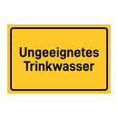 Ungeeignetes Trinkwasser & Ungeeignetes Trinkwasser & Ungeeignetes Trinkwasser