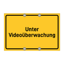 Unter Videoüberwachung & Unter Videoüberwachung & Unter Videoüberwachung