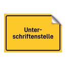Unter- schriftenstelle & Unter- schriftenstelle & Unter- schriftenstelle & Unter- schriftenstelle