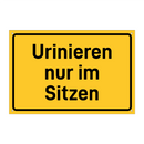 Urinieren nur im Sitzen & Urinieren nur im Sitzen & Urinieren nur im Sitzen