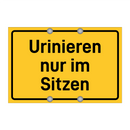 Urinieren nur im Sitzen & Urinieren nur im Sitzen & Urinieren nur im Sitzen