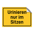Urinieren nur im Sitzen & Urinieren nur im Sitzen & Urinieren nur im Sitzen