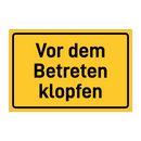 Vor dem Betreten klopfen & Vor dem Betreten klopfen & Vor dem Betreten klopfen