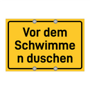 Vor dem Schwimmen duschen & Vor dem Schwimmen duschen & Vor dem Schwimmen duschen