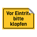 Vor Eintritt bitte klopfen & Vor Eintritt bitte klopfen & Vor Eintritt bitte klopfen