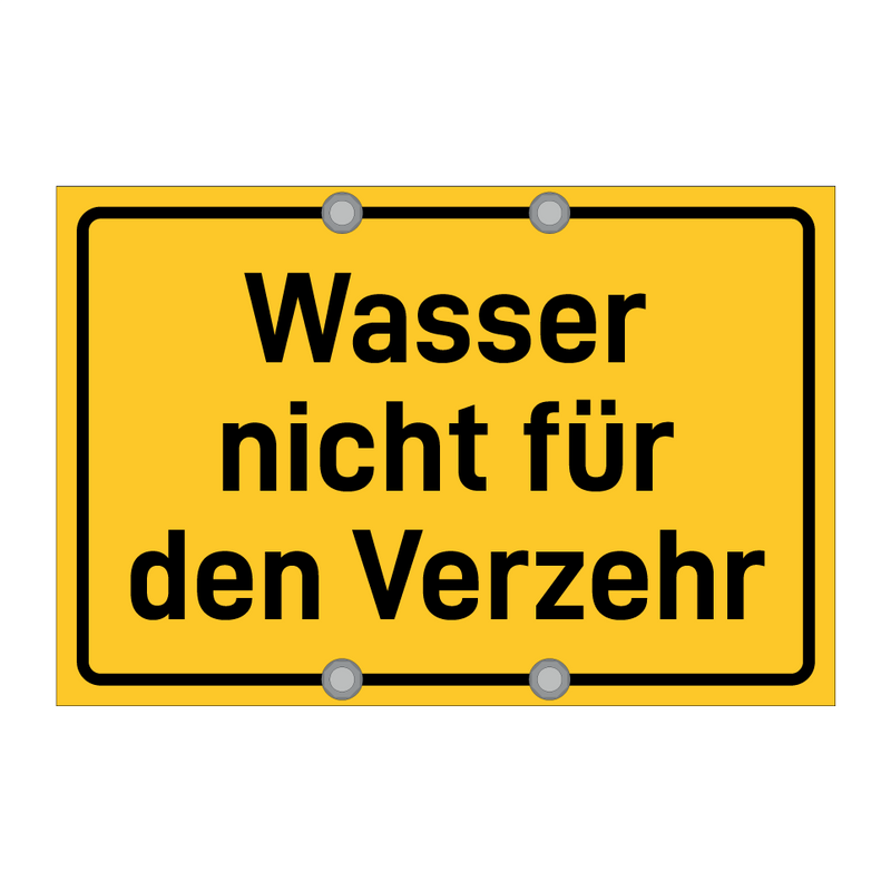 Wasser nicht für den Verzehr & Wasser nicht für den Verzehr & Wasser nicht für den Verzehr