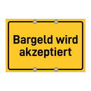 Bargeld wird akzeptiert