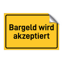 Bargeld wird akzeptiert