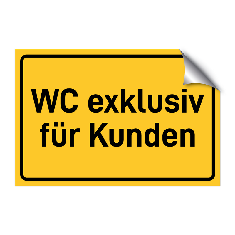 WC exklusiv für Kunden & WC exklusiv für Kunden & WC exklusiv für Kunden