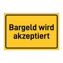 Bargeld wird akzeptiert