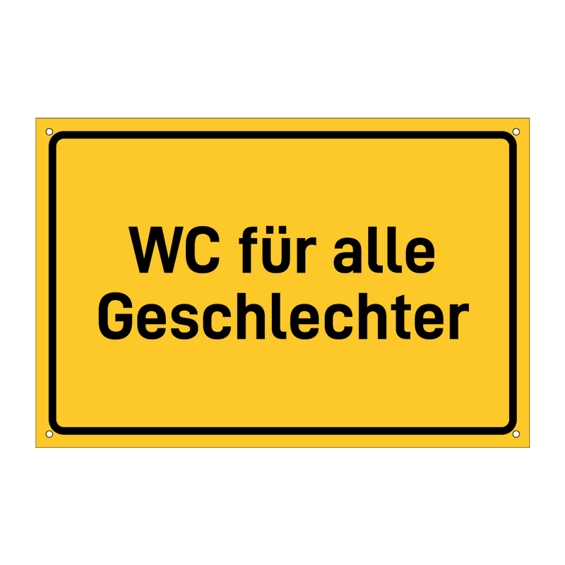 WC für alle Geschlechter & WC für alle Geschlechter & WC für alle Geschlechter