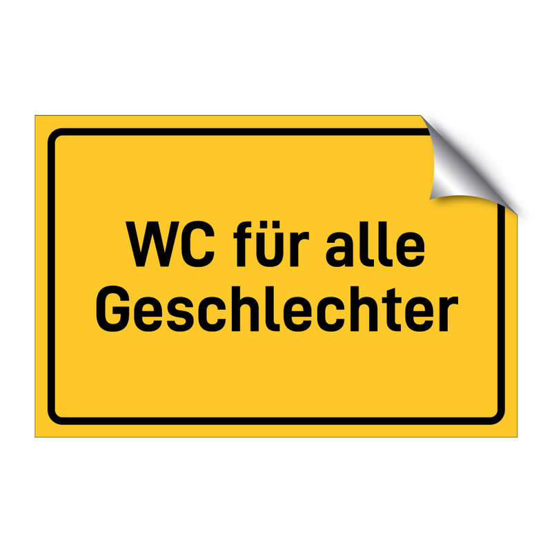 WC für alle Geschlechter & WC für alle Geschlechter & WC für alle Geschlechter