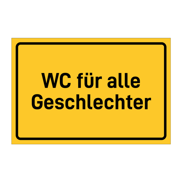WC für alle Geschlechter & WC für alle Geschlechter & WC für alle Geschlechter