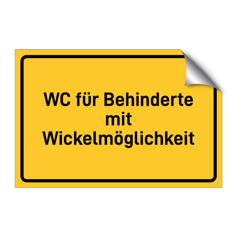 WC für Behinderte mit Wickelmöglichkeit & WC für Behinderte mit Wickelmöglichkeit