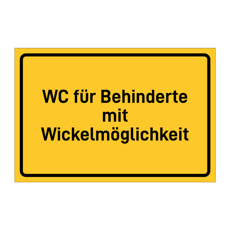 WC für Behinderte mit Wickelmöglichkeit & WC für Behinderte mit Wickelmöglichkeit