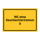 WC ohne Geschlechtertrennung & WC ohne Geschlechtertrennung & WC ohne Geschlechtertrennung