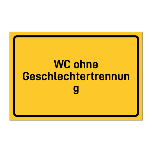 WC ohne Geschlechtertrennung & WC ohne Geschlechtertrennung & WC ohne Geschlechtertrennung