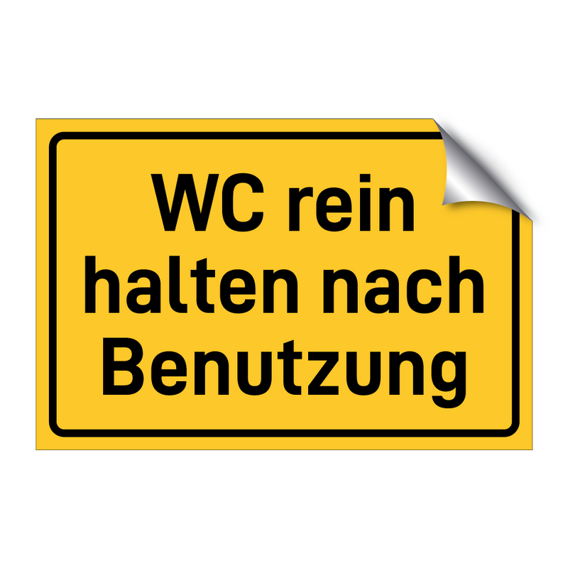 WC rein halten nach Benutzung & WC rein halten nach Benutzung & WC rein halten nach Benutzung