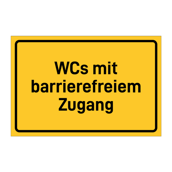 WCs mit barrierefreiem Zugang & WCs mit barrierefreiem Zugang & WCs mit barrierefreiem Zugang