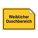 Weiblicher Duschbereich & Weiblicher Duschbereich & Weiblicher Duschbereich