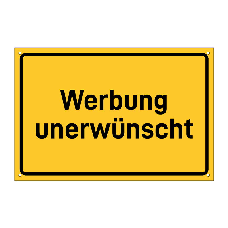 Werbung unerwünscht & Werbung unerwünscht & Werbung unerwünscht & Werbung unerwünscht