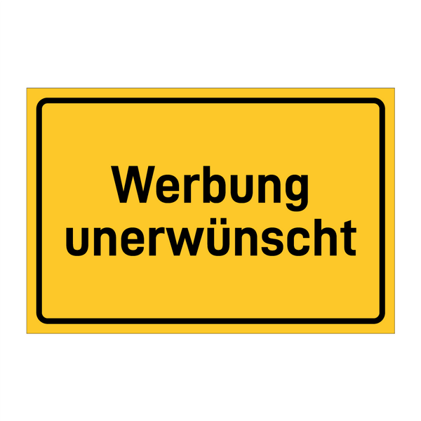Werbung unerwünscht & Werbung unerwünscht & Werbung unerwünscht & Werbung unerwünscht