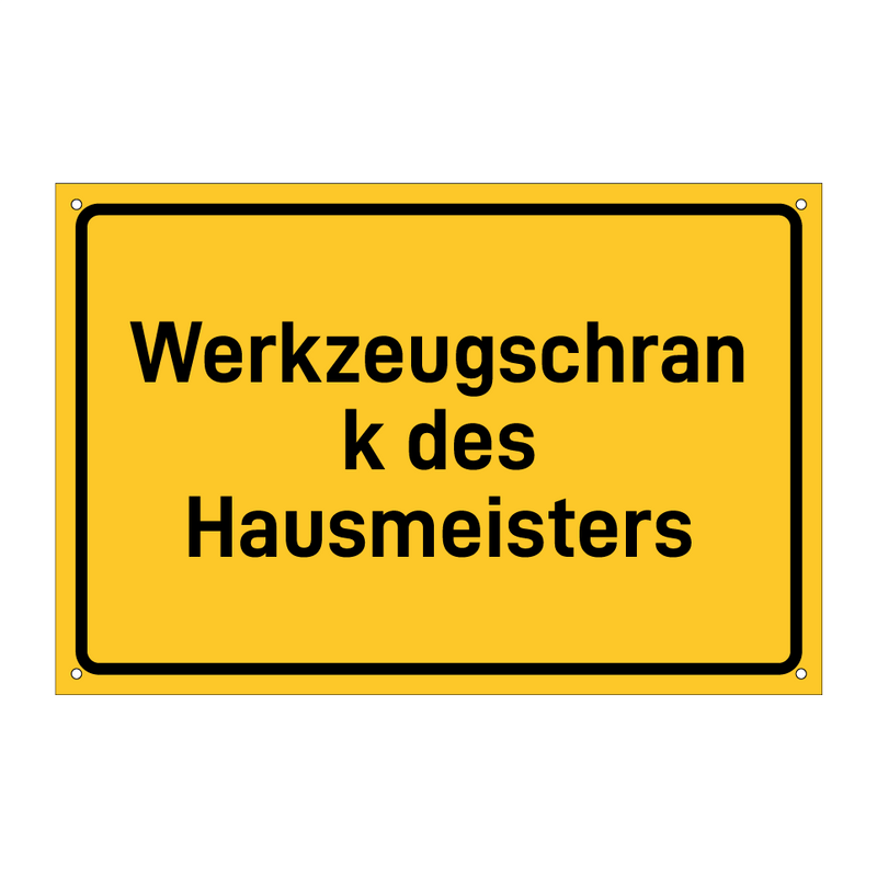 Werkzeugschrank des Hausmeisters & Werkzeugschrank des Hausmeisters