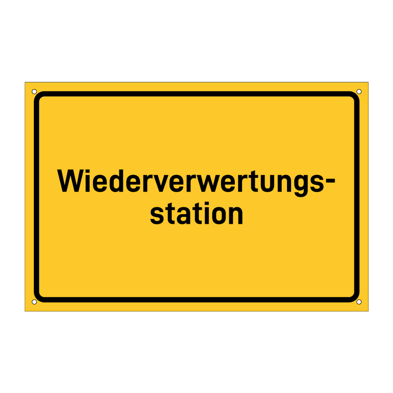Wiederverwertungs- station & Wiederverwertungs- station & Wiederverwertungs- station