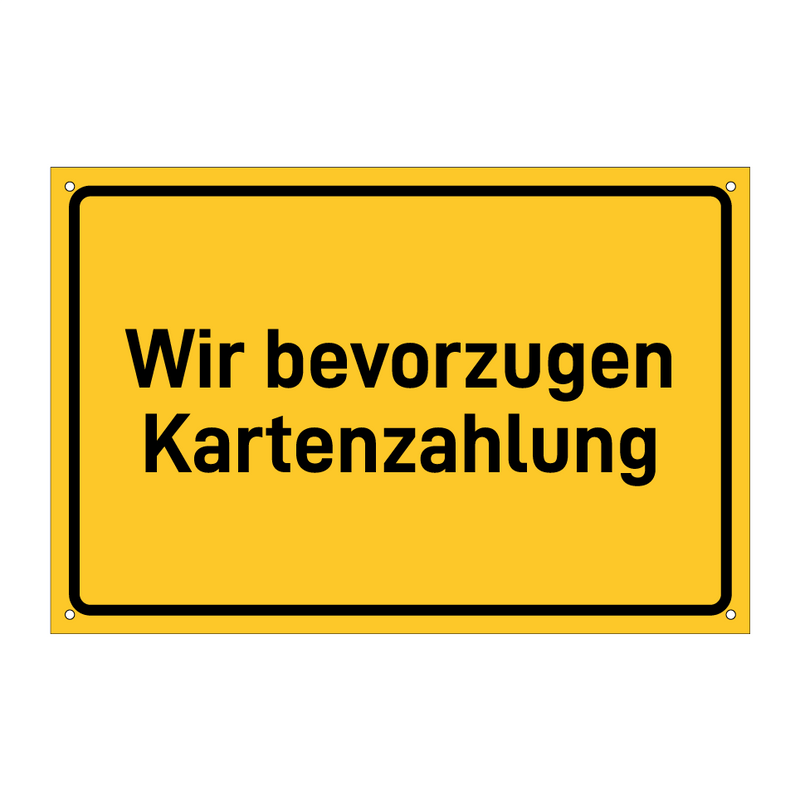 Wir bevorzugen Kartenzahlung & Wir bevorzugen Kartenzahlung & Wir bevorzugen Kartenzahlung