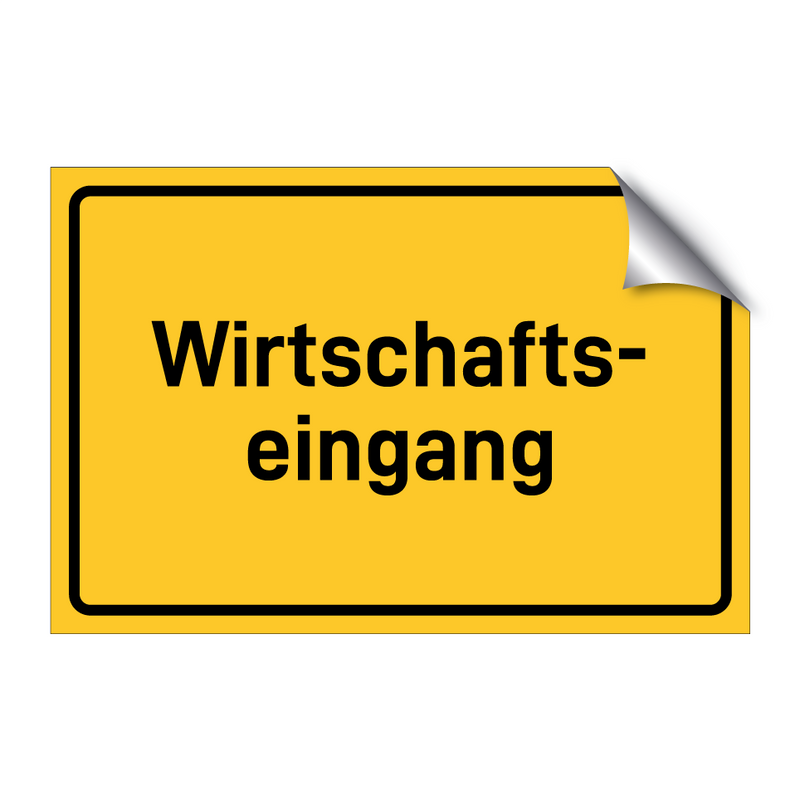 Wirtschafts- eingang & Wirtschafts- eingang