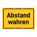 Abstand wahren