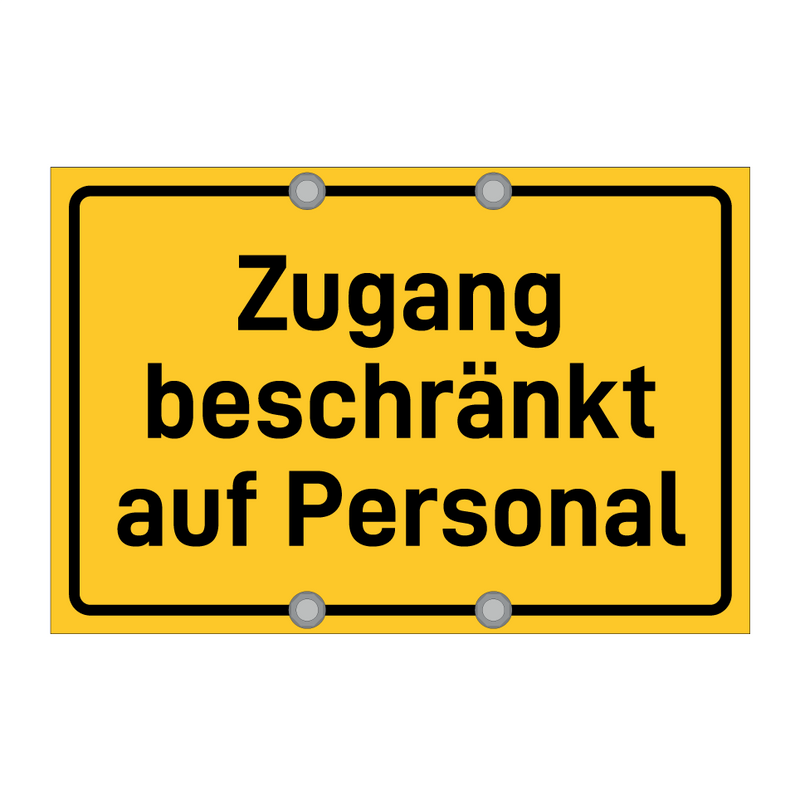 Zugang beschränkt auf Personal & Zugang beschränkt auf Personal & Zugang beschränkt auf Personal