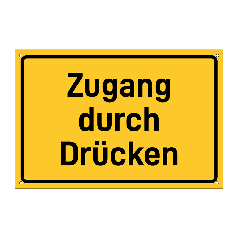 Zugang durch Drücken & Zugang durch Drücken & Zugang durch Drücken & Zugang durch Drücken