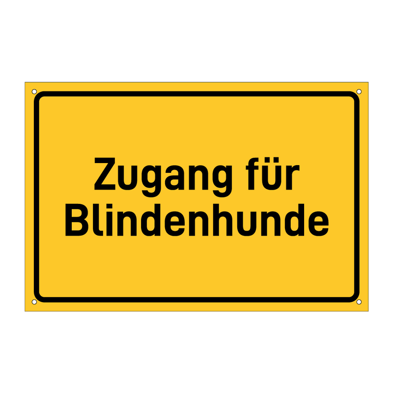 Zugang für Blindenhunde & Zugang für Blindenhunde & Zugang für Blindenhunde