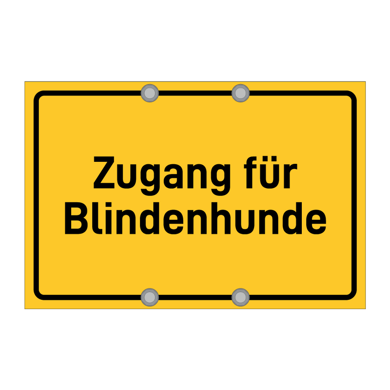 Zugang für Blindenhunde & Zugang für Blindenhunde & Zugang für Blindenhunde