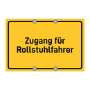 Zugang für Rollstuhlfahrer & Zugang für Rollstuhlfahrer & Zugang für Rollstuhlfahrer