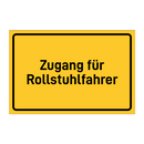 Zugang für Rollstuhlfahrer & Zugang für Rollstuhlfahrer & Zugang für Rollstuhlfahrer