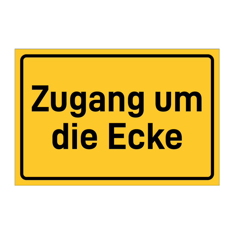Zugang um die Ecke & Zugang um die Ecke & Zugang um die Ecke & Zugang um die Ecke