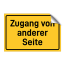 Zugang von anderer Seite & Zugang von anderer Seite & Zugang von anderer Seite
