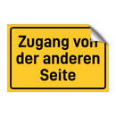 Zugang von der anderen Seite & Zugang von der anderen Seite & Zugang von der anderen Seite