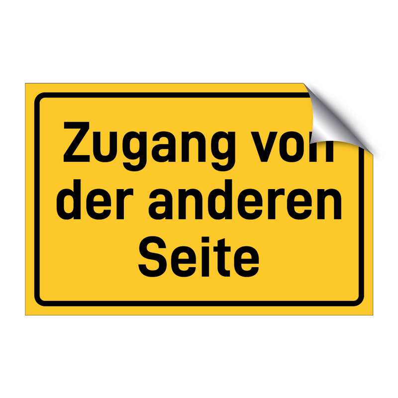 Zugang von der anderen Seite & Zugang von der anderen Seite & Zugang von der anderen Seite