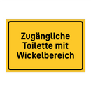 Zugängliche Toilette mit Wickelbereich & Zugängliche Toilette mit Wickelbereich