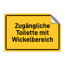 Zugängliche Toilette mit Wickelbereich & Zugängliche Toilette mit Wickelbereich