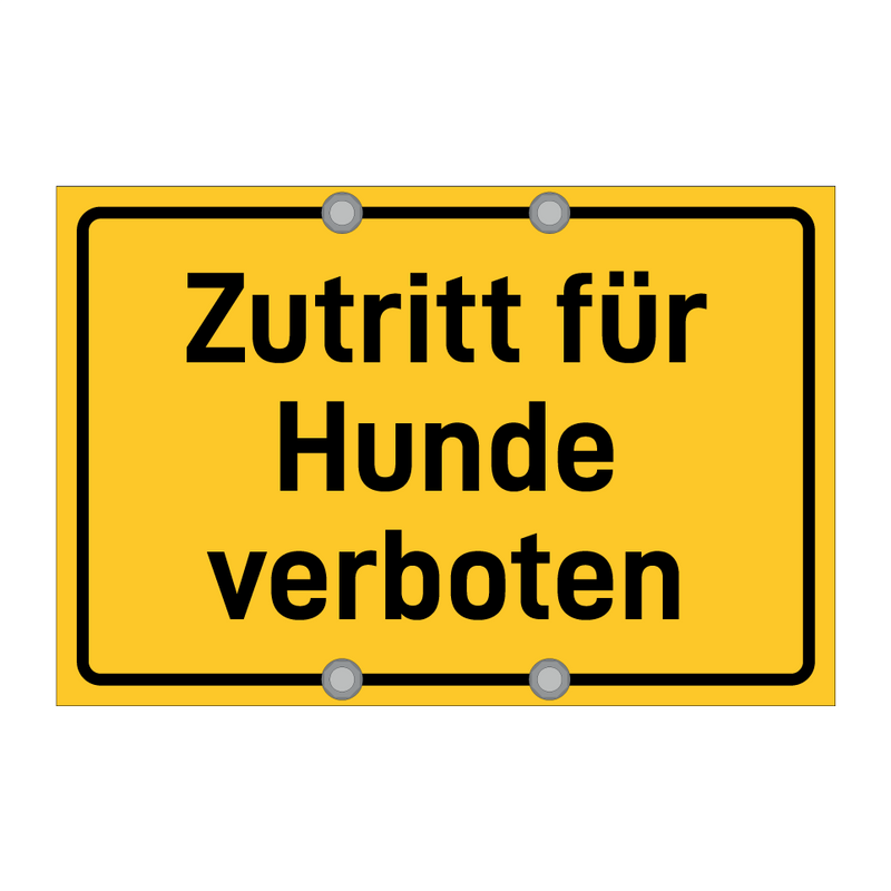 Zutritt für Hunde verboten & Zutritt für Hunde verboten & Zutritt für Hunde verboten