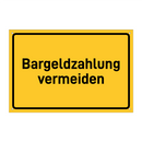 Bargeldzahlung vermeiden